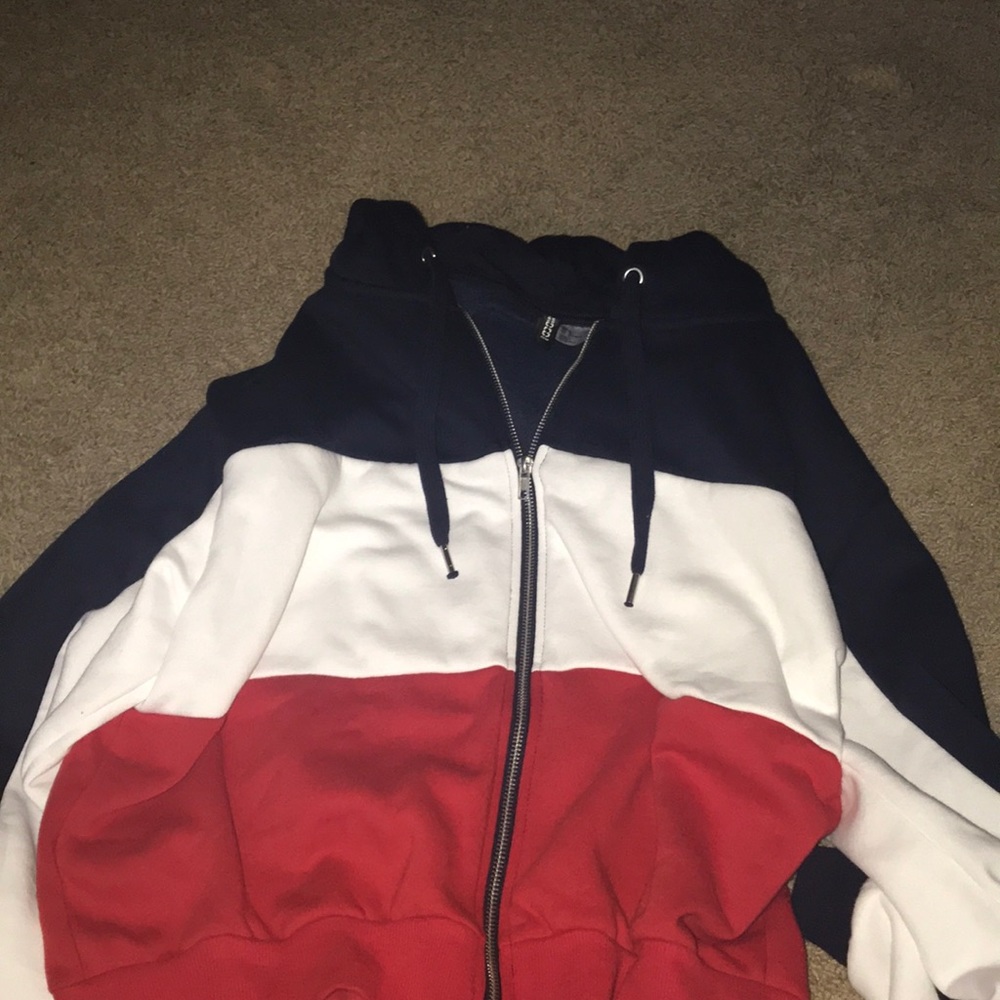 striped hoodie